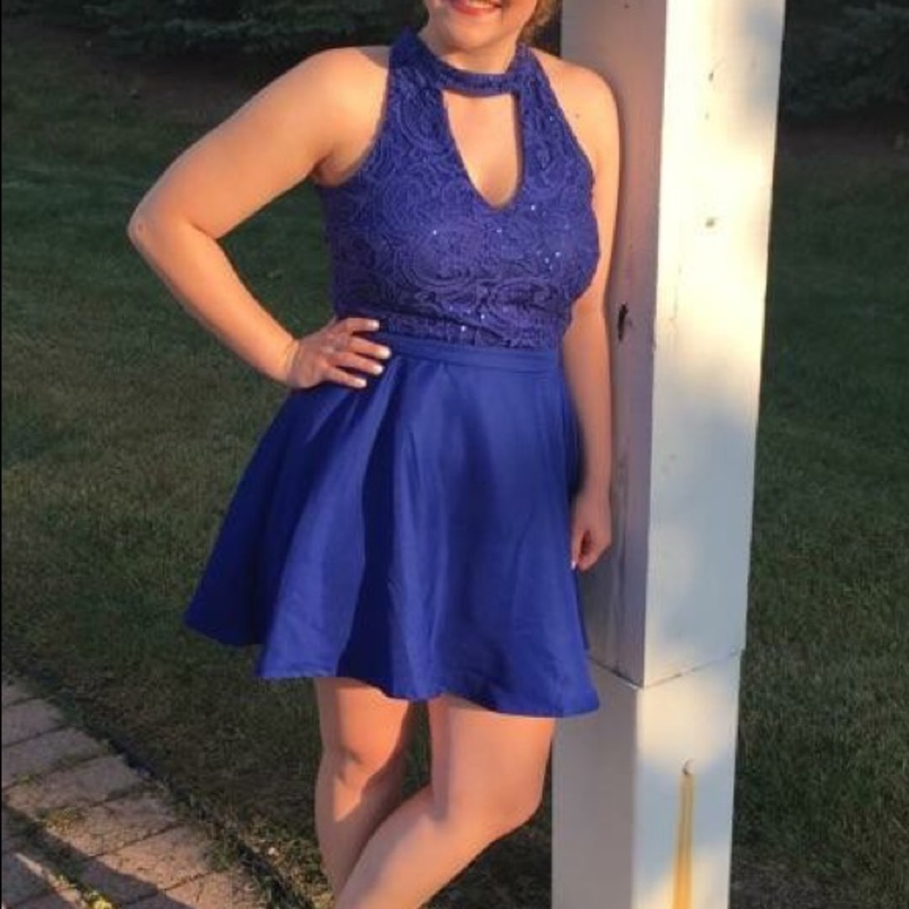 Two Piece Short Homecoming Dress